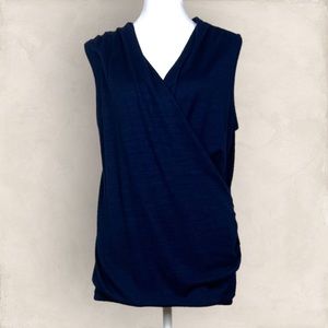 41 Hawthorn Soft Faux Wrap Sleeveless Sweater